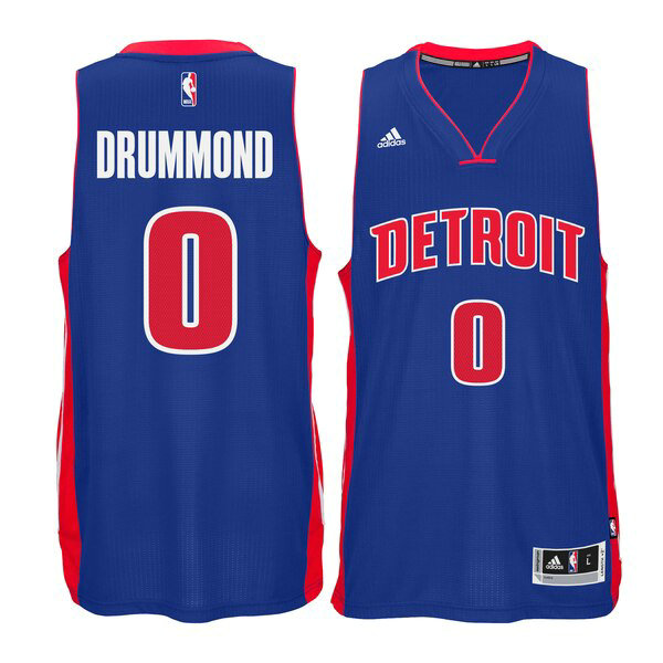 Maillot nba Detroit Pistons adidas Homme Andre Drummond 0 Bleu